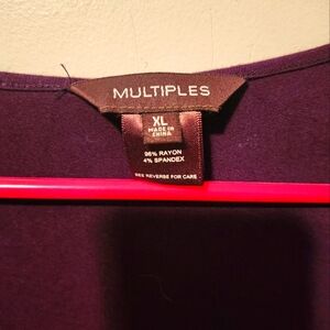 Multiples Burgundy tunic